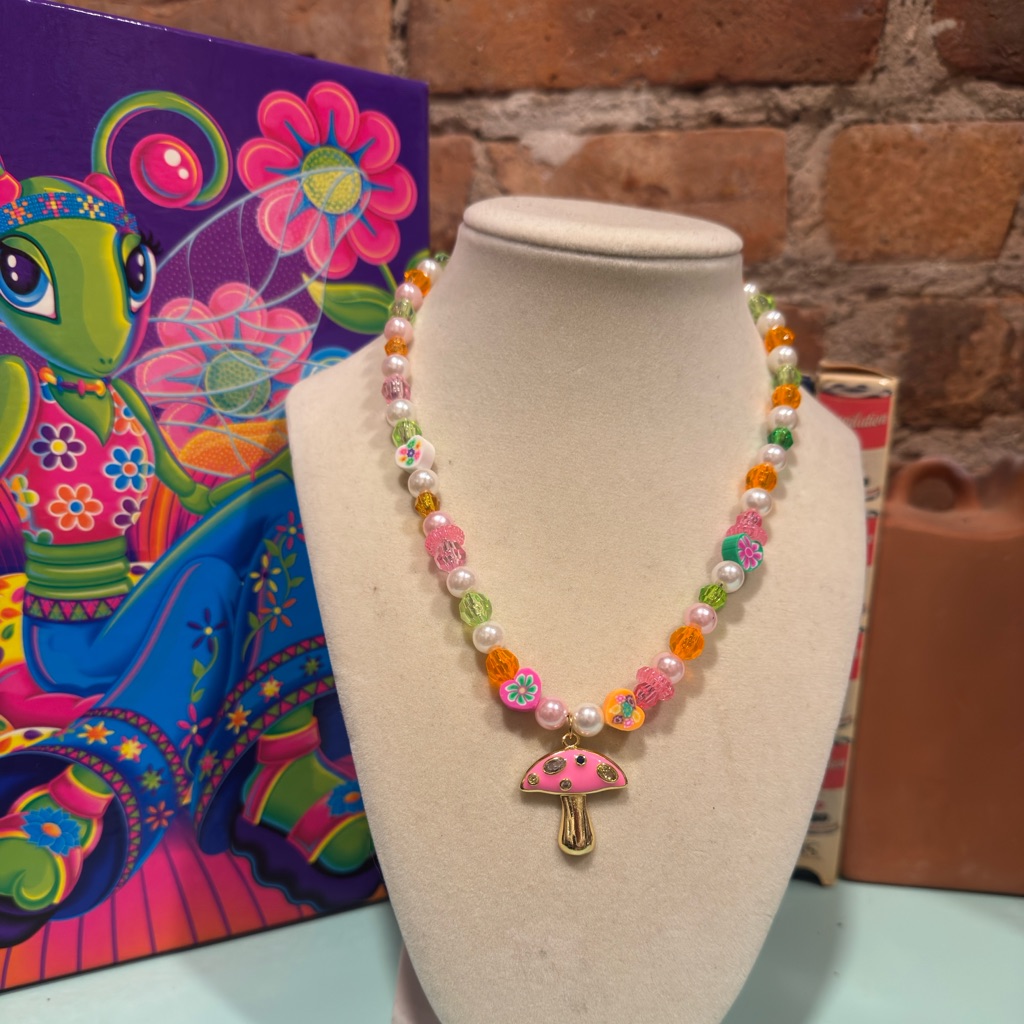 The Taurus Hot Pink Mushroom Eye Candy Chain